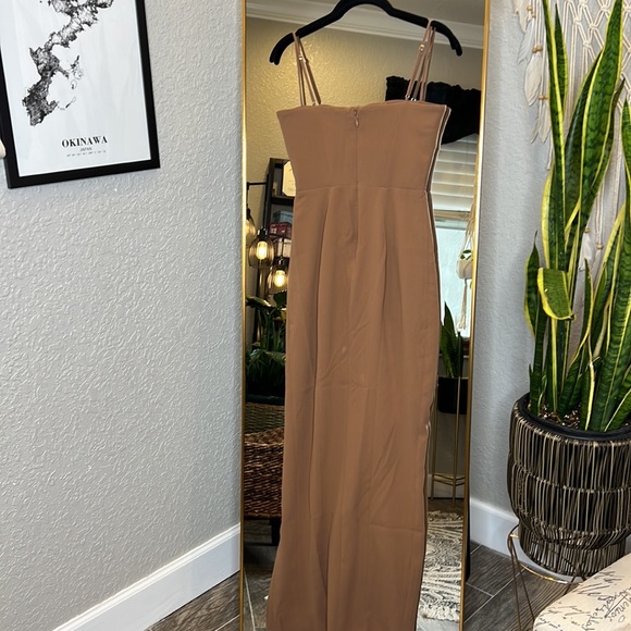 House of CB Dresses House Of Cb Jaida Toast Corset Maxi Dress Nwot